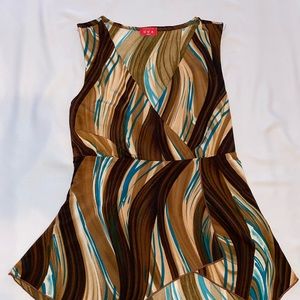 Brown Pattern Blouse